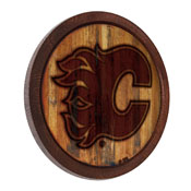 Calgary Flames: Branded "Faux" Barrel Top Sign, NHCALG-240-02
