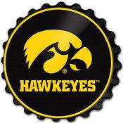 University of Iowa Hawkeyes Team Spirit Bottle Cap Wall Sign-Tigerhawk, NCIOWA-210-01