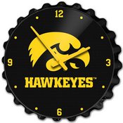 University of Iowa Hawkeyes Team Spirit Bottle Cap Wall Clock