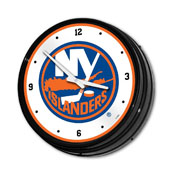 New York Islanders: Illuminated Retro Diner Wall Clock, NHNYIS-550-01