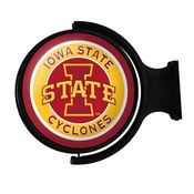 ISU Iowa State Cyclones Rotating Illuminated Team Spirit Wall Sign-Round