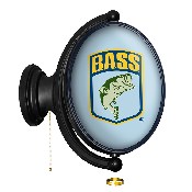 Bassmaster: Original Oval Rotating Lighted Wall Sign, FNB-LIBASS-125-01A