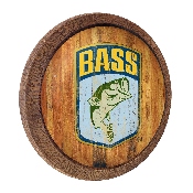 Bassmaster: Weathered "Faux" Barrel Top Sign, LIBASS-240-03