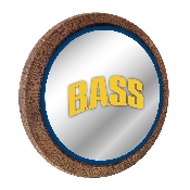 Bassmaster: B.A.S.S. - "Faux" Barrel Top Mirrored Wall Sign, FNB-LIBASS-245-02A