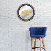 Bassmaster: B.A.S.S. - "Faux" Barrel Top Mirrored Wall Sign, FNB-LIBASS-245-02A