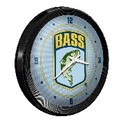 Bassmaster: Ribbed Frame Wall Clock, FNB-LIBASS-530-01A