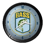 Bassmaster: Ribbed Frame Wall Clock, FNB-LIBASS-530-01A
