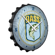 Bassmaster: Bottle Cap Wall Clock, FNB-LIBASS-540-01A