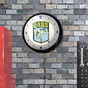 Bassmaster: Retro Lighted Wall Clock, FNB-LIBASS-550-01A