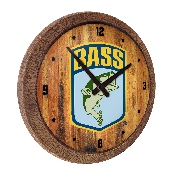 Bassmaster: "Faux" Barrel Top Wall Clock, LIBASS-560-01