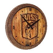 Bassmaster: Branded "Faux" Barrel Top Wall Clock, LIBASS-560-02