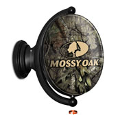 Mossy Oak - Break-Up: Tan Logo Original Oval Rotating Lighted Wall Sign, LIMOSS-125-02