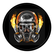NHRA: Gas Mask - Modern Disc Wall Sign, LINHRA-230-08