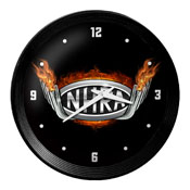 NHRA: Header Pipes - Ribbed Frame Wall Clock, LINHRA-530-06