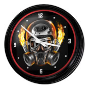 NHRA: Gas Mask - Retro Lighted Wall Clock, LINHRA-550-07