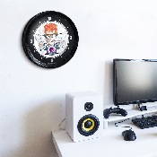 VP Racing Fuels: Mad Scientist - Ribbed Frame Wall Clock, LIVPRF-530-02