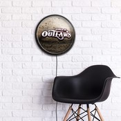 World of Outlaws: Dirt Track - Round Slimline Lighted Wall Sign, LIWOOR-130-03