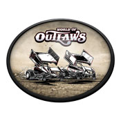 World of Outlaws: Drift - Oval Slimline Lighted Wall Sign, LIWOOR-140-02