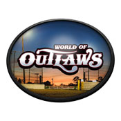 World of Outlaws: Sunset - Oval Slimline Lighted Wall Sign, LIWOOR-140-05