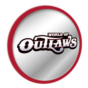 World of Outlaws: Modern Disc Mirrored Wall Sign, FNB-LIWOOR-235-01A