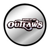 World of Outlaws: Modern Disc Mirrored Wall Sign, FNB-LIWOOR-235-01A