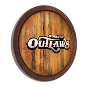 World of Outlaws: Weathered "Faux" Barrel Top Sign, LIWOOR-240-03