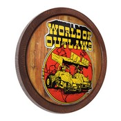 World of Outlaws: Throwback - "Faux" Barrel Top Sign, LIWOOR-240-07