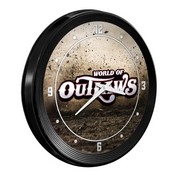 World of Outlaws: Dirt Track - Ribbed Frame Wall Clock, LIWOOR-530-03