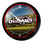 World of Outlaws: Under the Lights - Retro Lighted Wall Clock, LIWOOR-550-02