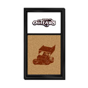 World of Outlaws: Dual Logo - Cork Note Board, LIWOOR-640-02
