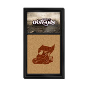 World of Outlaws: Dirt Track, Dual Logo - Cork Note Board, LIWOOR-640-10