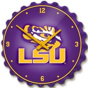 LSU Tigers Team Spirit Bottle Cap Wall ClockU