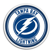 Tampa Bay Lightning: Modern Disc Wall Sign, NHTBLG-230-01
