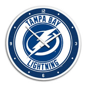 Tampa Bay Lightning: Modern Disc Wall Clock, NHTBLG-510-01