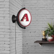 Arizona Diamondbacks: Original Oval Rotating Lighted Wall Sign, FNB-MBARIZ-125-01A