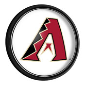 Arizona Diamondbacks: Logo - Round Slimline Lighted Wall Sign, MBARIZ-130-02