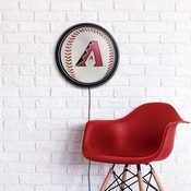 Arizona Diamondbacks: Baseball - Round Slimline Lighted Wall Sign, MBARIZ-130-31