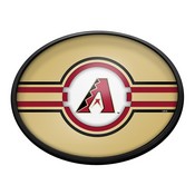 Arizona Diamondbacks: Oval Slimline Lighted Wall Sign, FNB-MBARIZ-140-01A