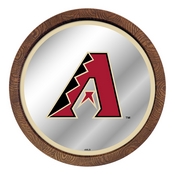 Arizona Diamondbacks: "Faux" Barrel Top Mirrored Wall Sign, AGS-MBARIZ-245-01A
