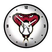 Arizona Diamondbacks: Alternate Logo - Modern Disc Wall Clock, MBARIZ-510-04