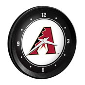 Arizona Diamondbacks: Ribbed Frame Wall Clock, MBARIZ-530-01