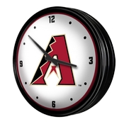 Arizona Diamondbacks: Retro Lighted Wall Clock, MBARIZ-550-01