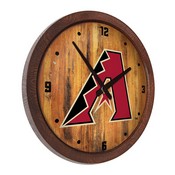 Arizona Diamondbacks: "Faux" Barrel Top Clock, FNB-MBARIZ-560-01