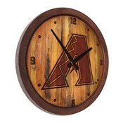 Arizona Diamondbacks: Branded "Faux" Barrel Top Clock, FNB-MBARIZ-560-02
