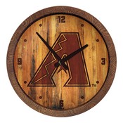 Arizona Diamondbacks: Branded "Faux" Barrel Top Clock, FNB-MBARIZ-560-02