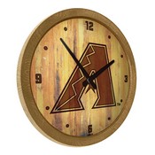 Arizona Diamondbacks: Branded "Faux" Barrel Top Clock, FNB-MBARIZ-560-02