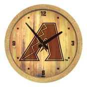 Arizona Diamondbacks: Branded "Faux" Barrel Top Clock, FNB-MBARIZ-560-02