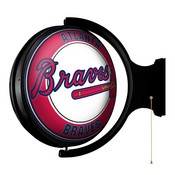 Atlanta Braves: Original Round Rotating Lighted Wall Sign, MBATLB-115-01
