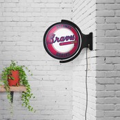 Atlanta Braves: Original Round Rotating Lighted Wall Sign, MBATLB-115-01
