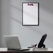 Atlanta Braves: Framed Dry Erase Wall Sign, AGS-MBATLB-613-02A